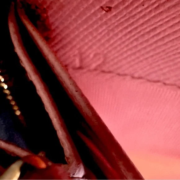 Prada Pink Bow Saffiano Zip Wallet Continental RARE DISCONTINUED - Picture 9 of 12